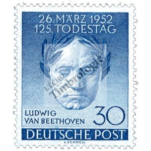 Masque mortuaire de Beethoven pour le 125e anniversaire de sa mort