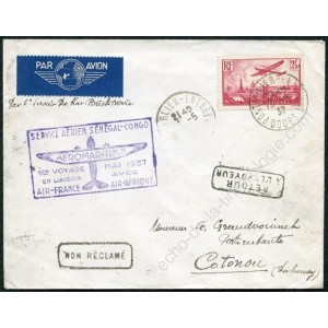 Service aérien Sénégal-Congo 1e voyage aeromaritime mai 1937