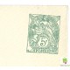 Entier postal 5 centime au type Blanc